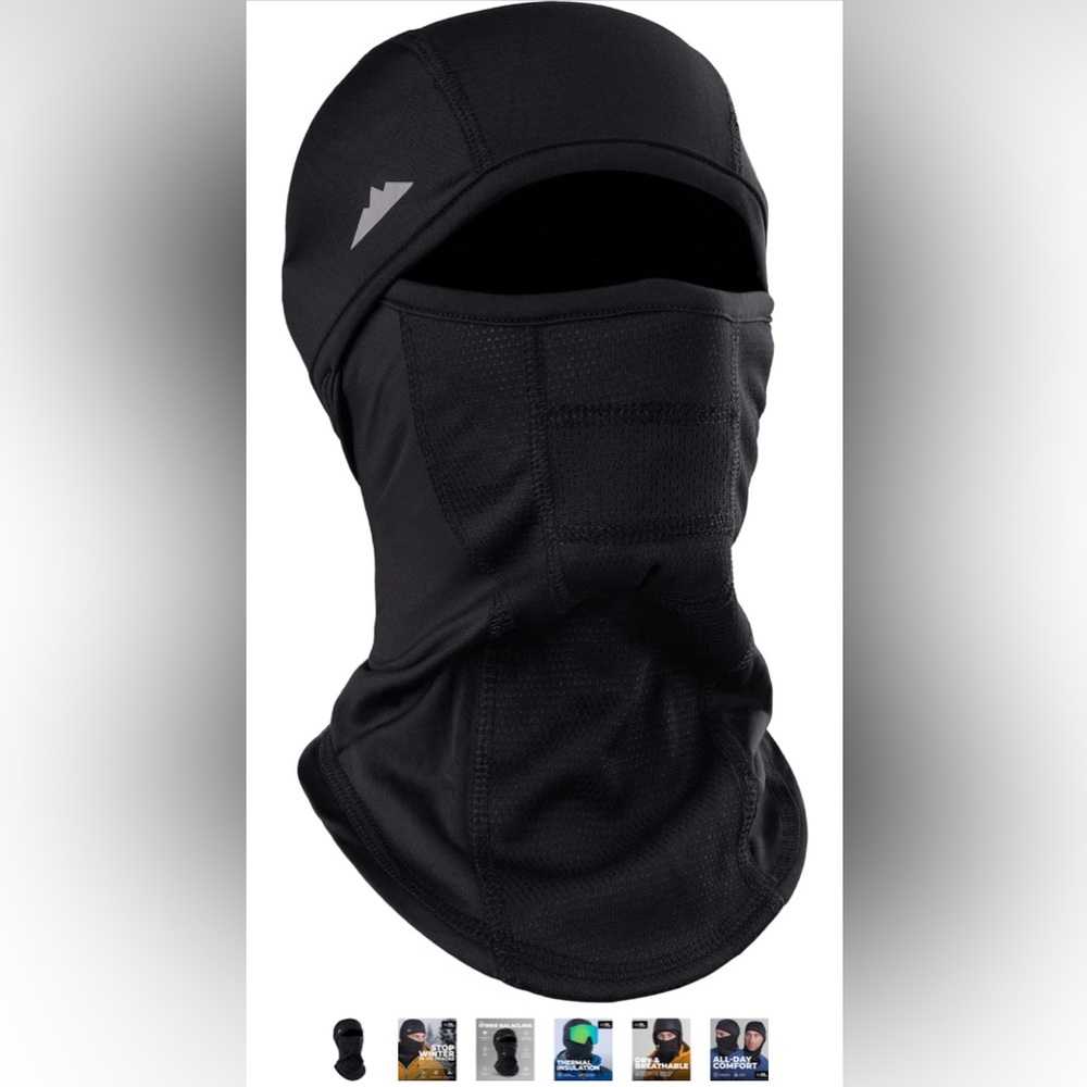 Tough Headwear Black Balaclava Face Mask